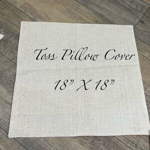 Tan Square 18”x18” Toss Pillow Cover ~NEW~